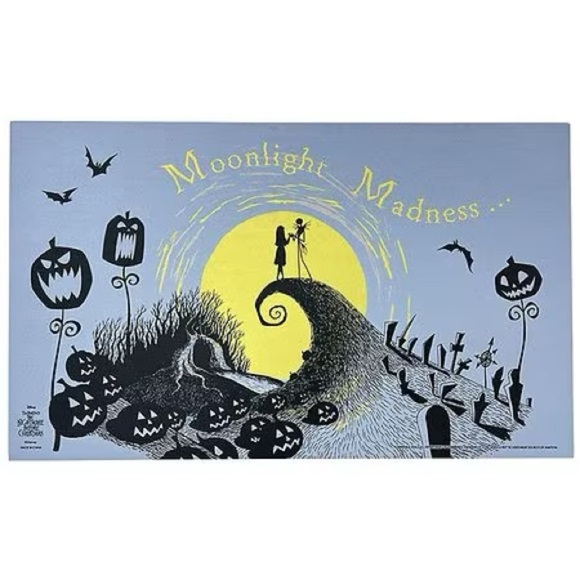 Disney Other - Disneys Nightmare Before Christmas “Moonlight Madness” doormat NEW